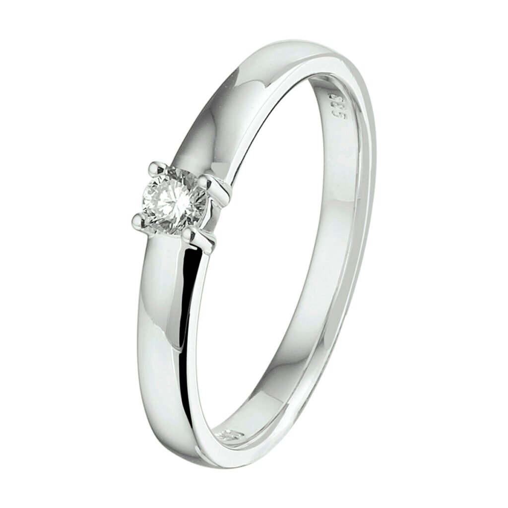 ring diamant 0.10ct h si