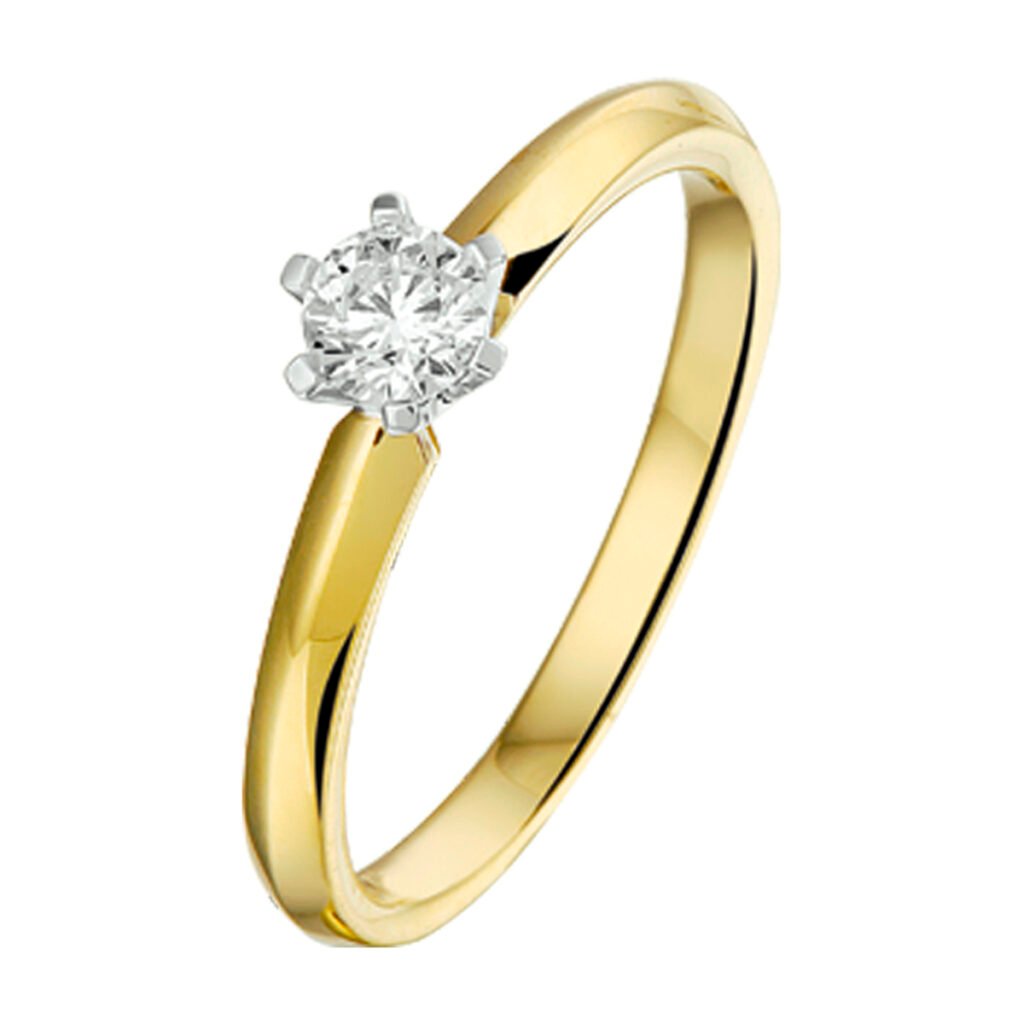 ring diamant 0.25ct h si