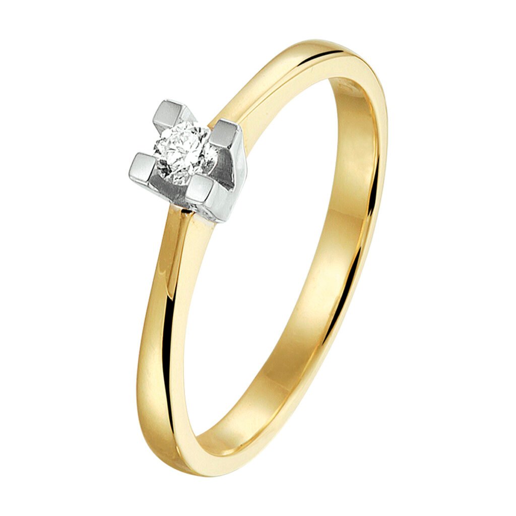 ring diamant 0.10ct h si