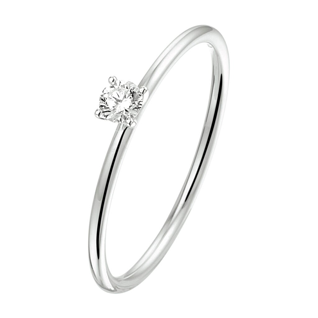 ring diamant 0.10ct h si