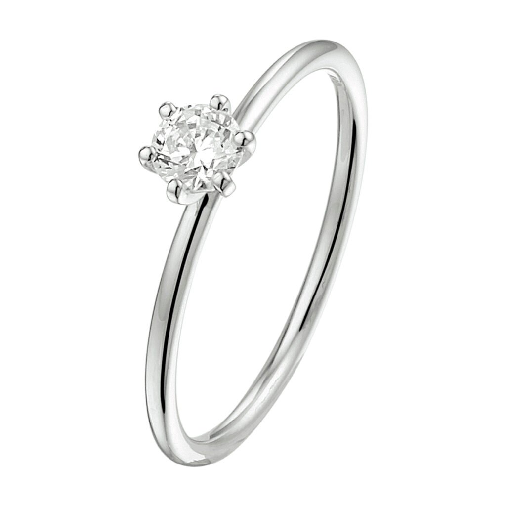 ring lab grown diamant 0.25ct f vsi