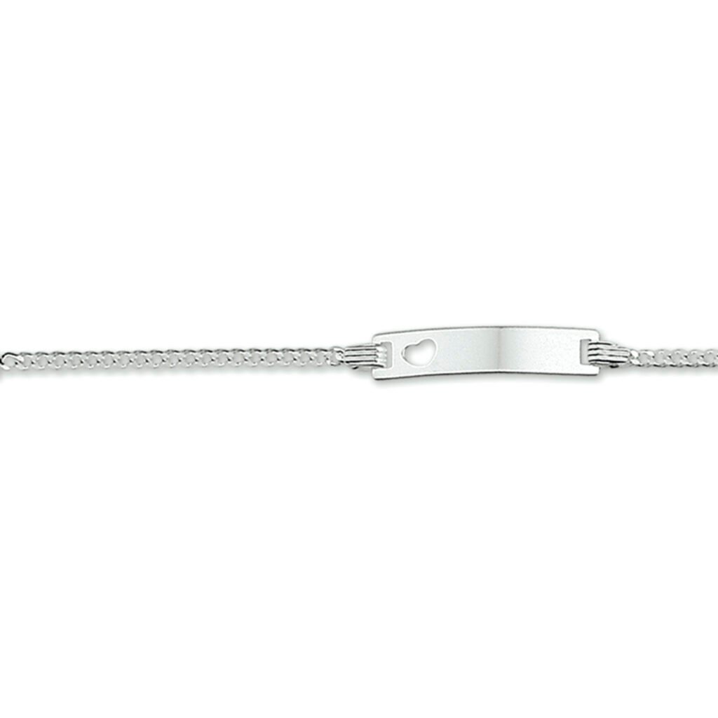 graveerarmband hart gourmette plaat 4,2 mm