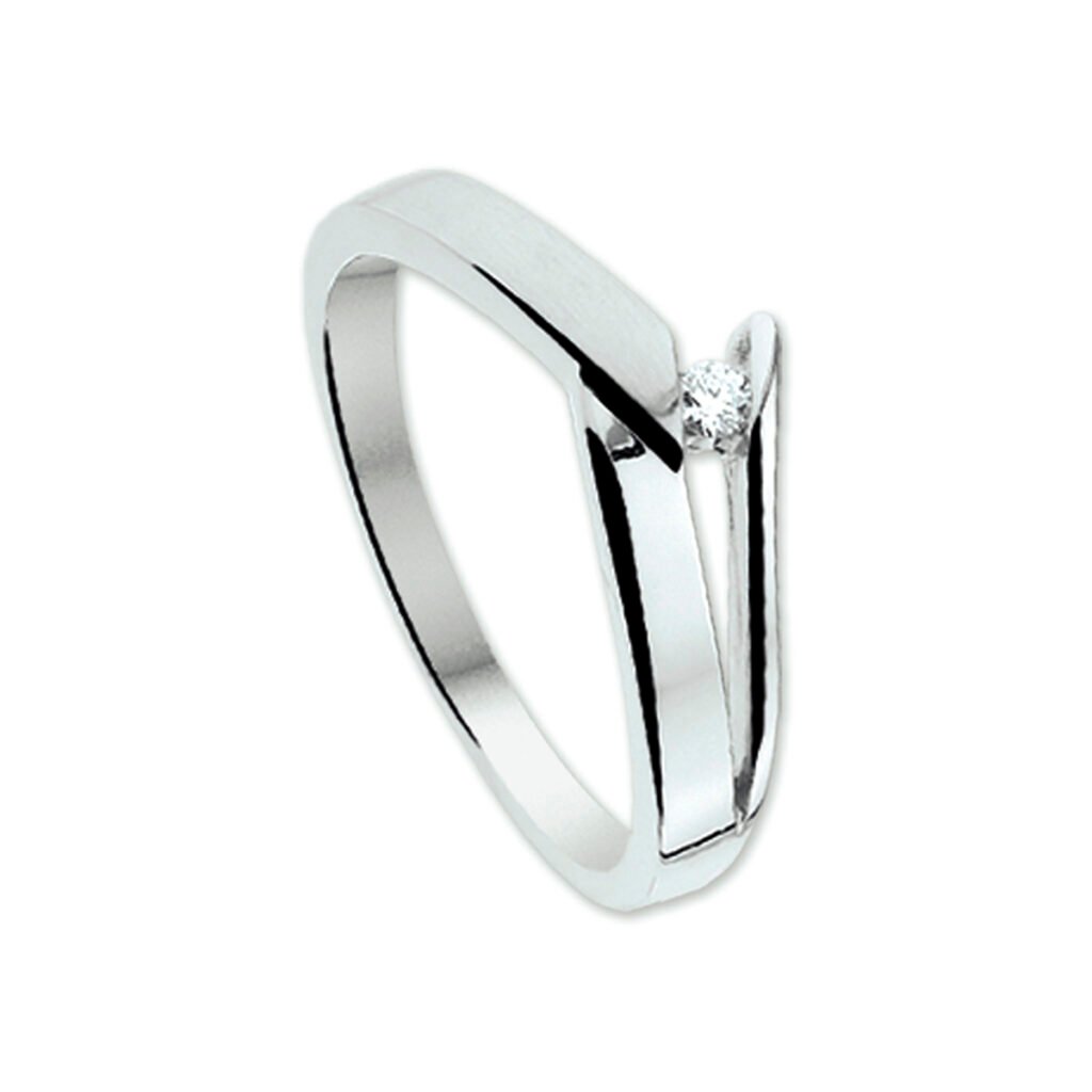 ring diamant 0.05ct h si