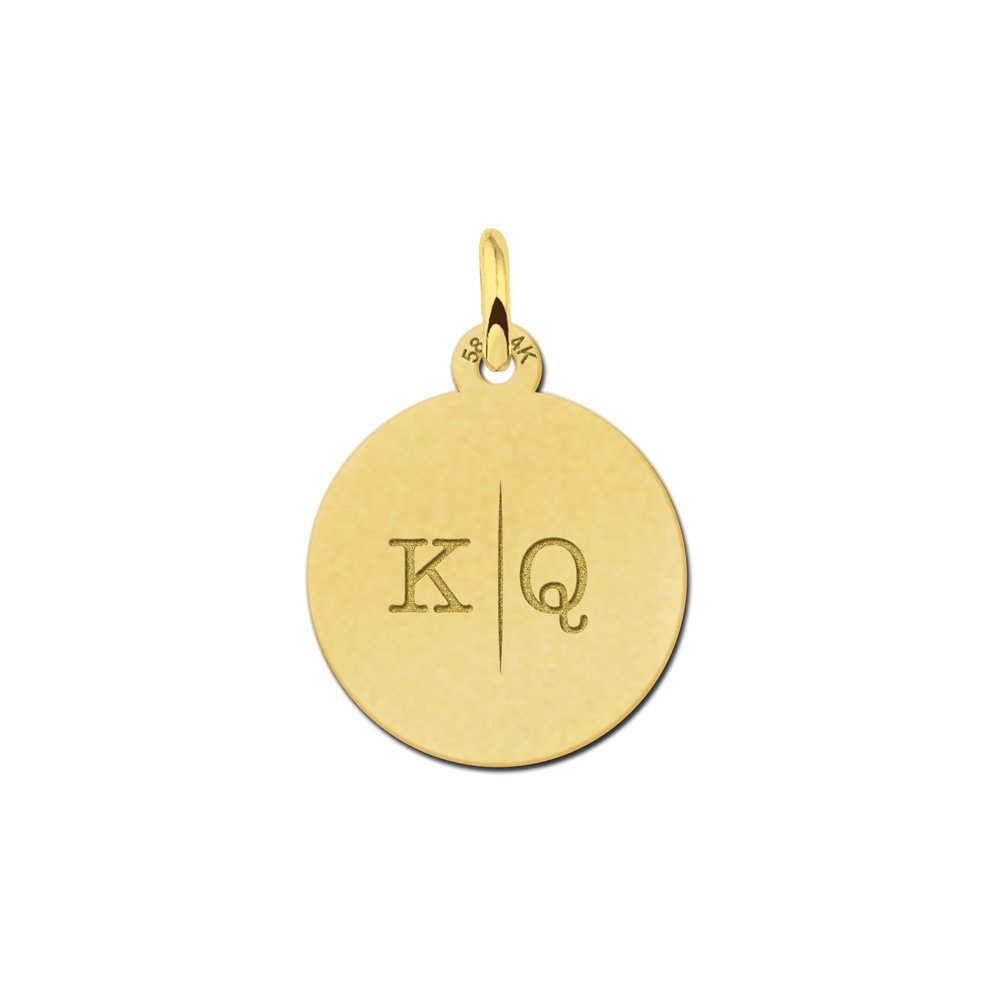 Gouden Initial Ketting Hanger  | Names4ever