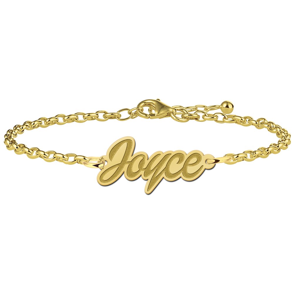 Joyce Armband van Goud met Naamhanger > Names4ever