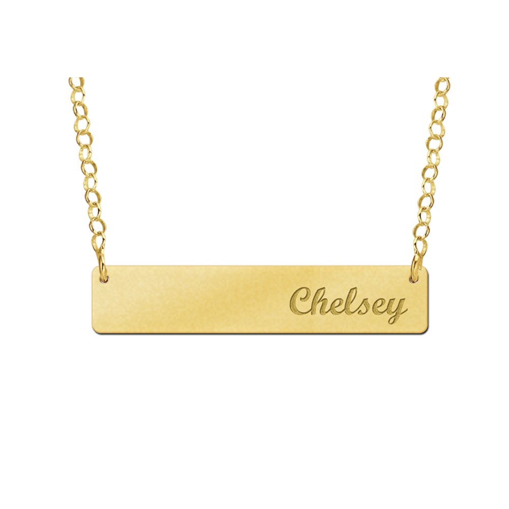 Bar Naamketting Goud Large Names4ever GNKB001