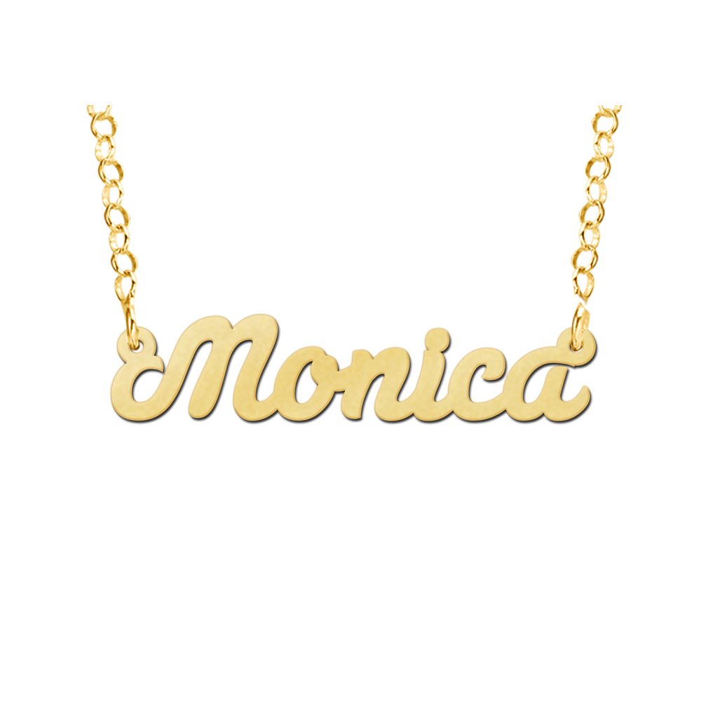 Names4ever Gouden Model Monica Naamketting GNK57