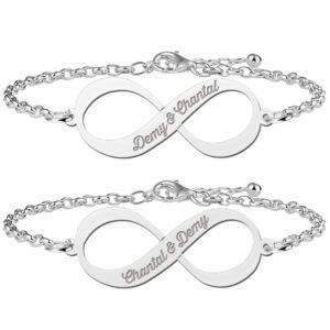 Infinity Armbanden Set van Zilver > Names4ever