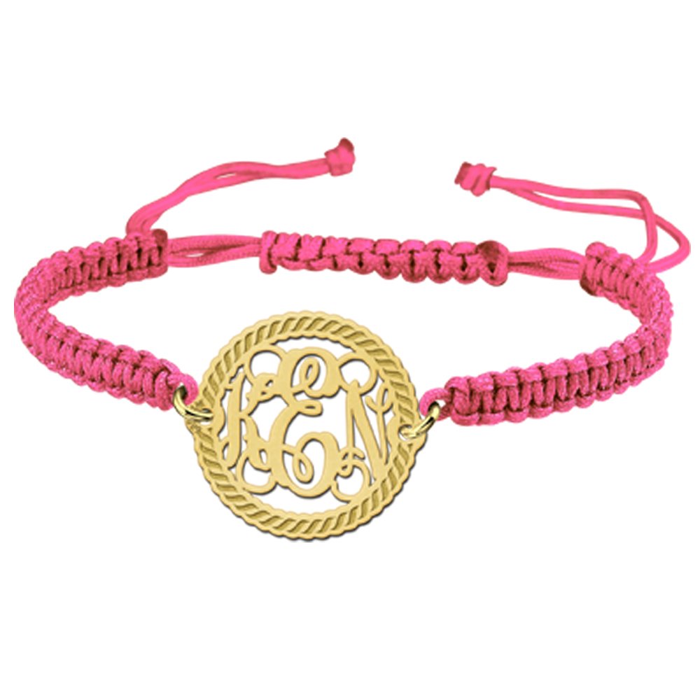 Gouden Motion Monogram Armband GNA08 > Names4ever