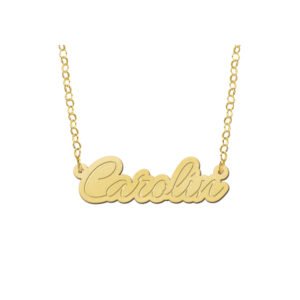 Naamketting verguld model Carolin - Names4ever