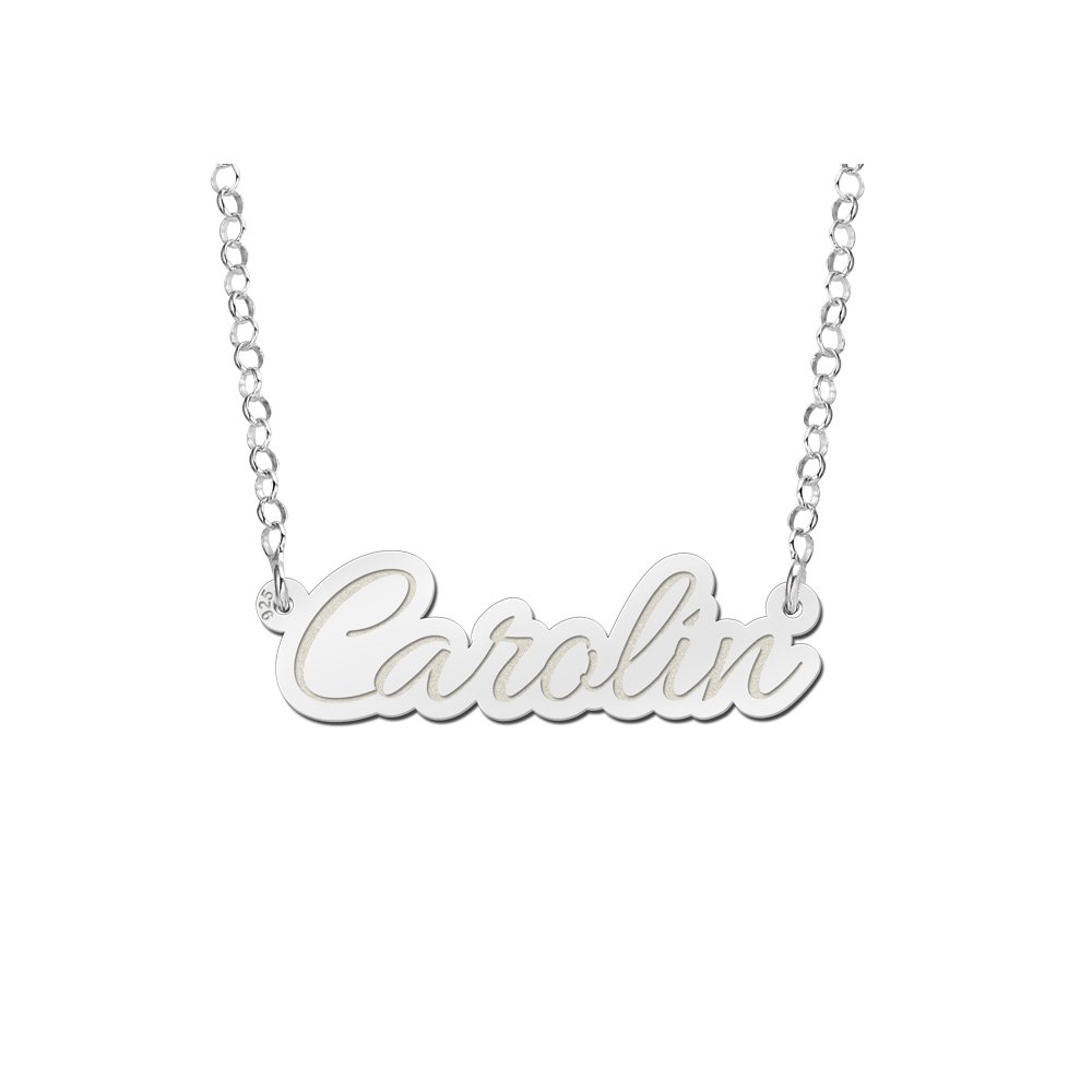 Names4ever Zilveren Carolin Naamketting