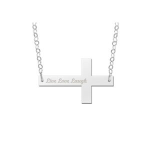 Kruis Naamketting van Zilver Names4ever ZNKB008