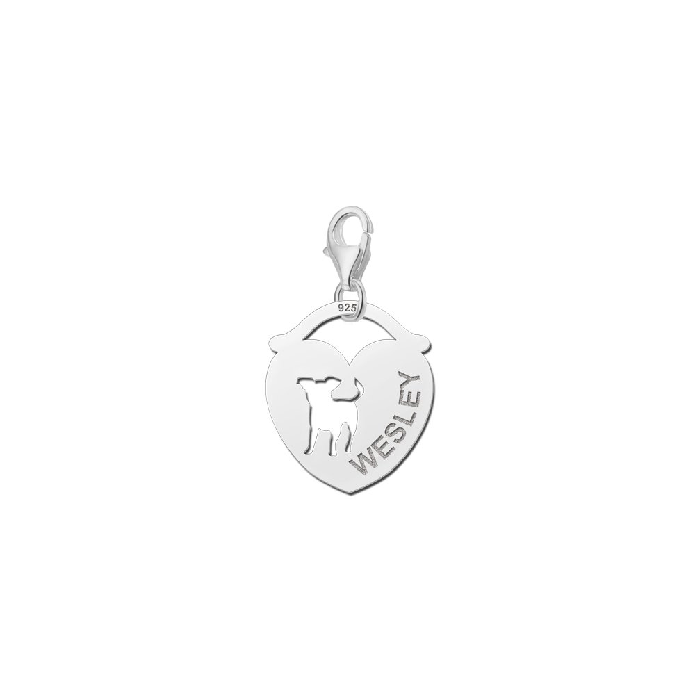 Names4ever Hart Charm-Naambedel Alerte Hond ZNDB008