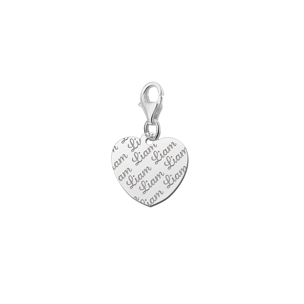 Names4ever Charm-Hartbedel met Naampatroon ZNB17