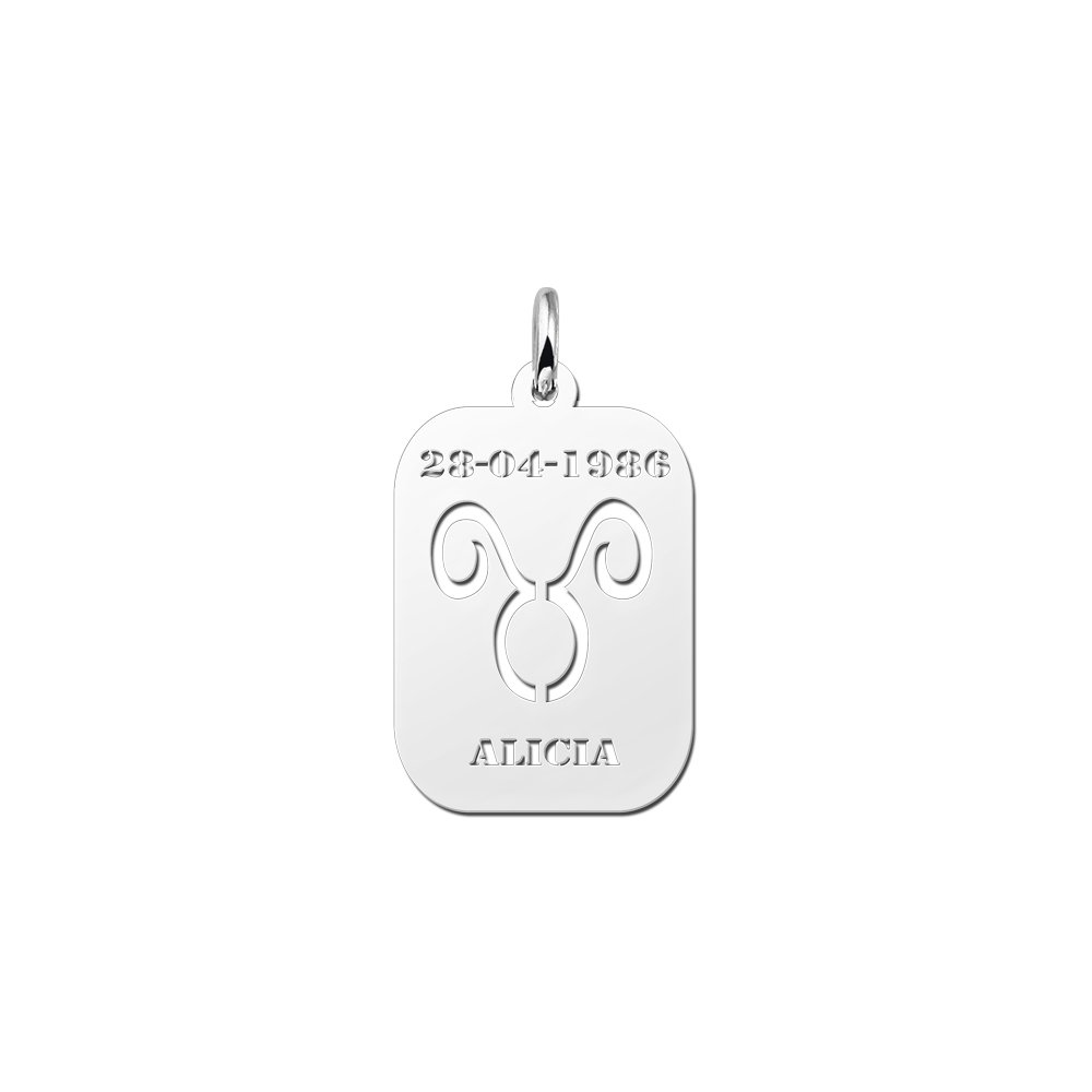 Names4ever Astrologie Stier Zilver Hanger ZHS002